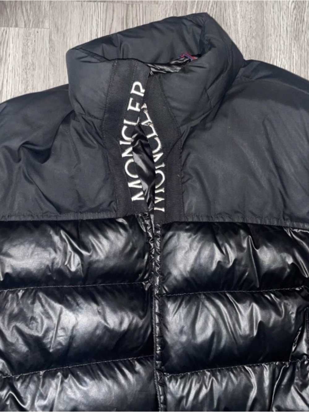 Moncler Black Glossy & Matte Puffer Jacket